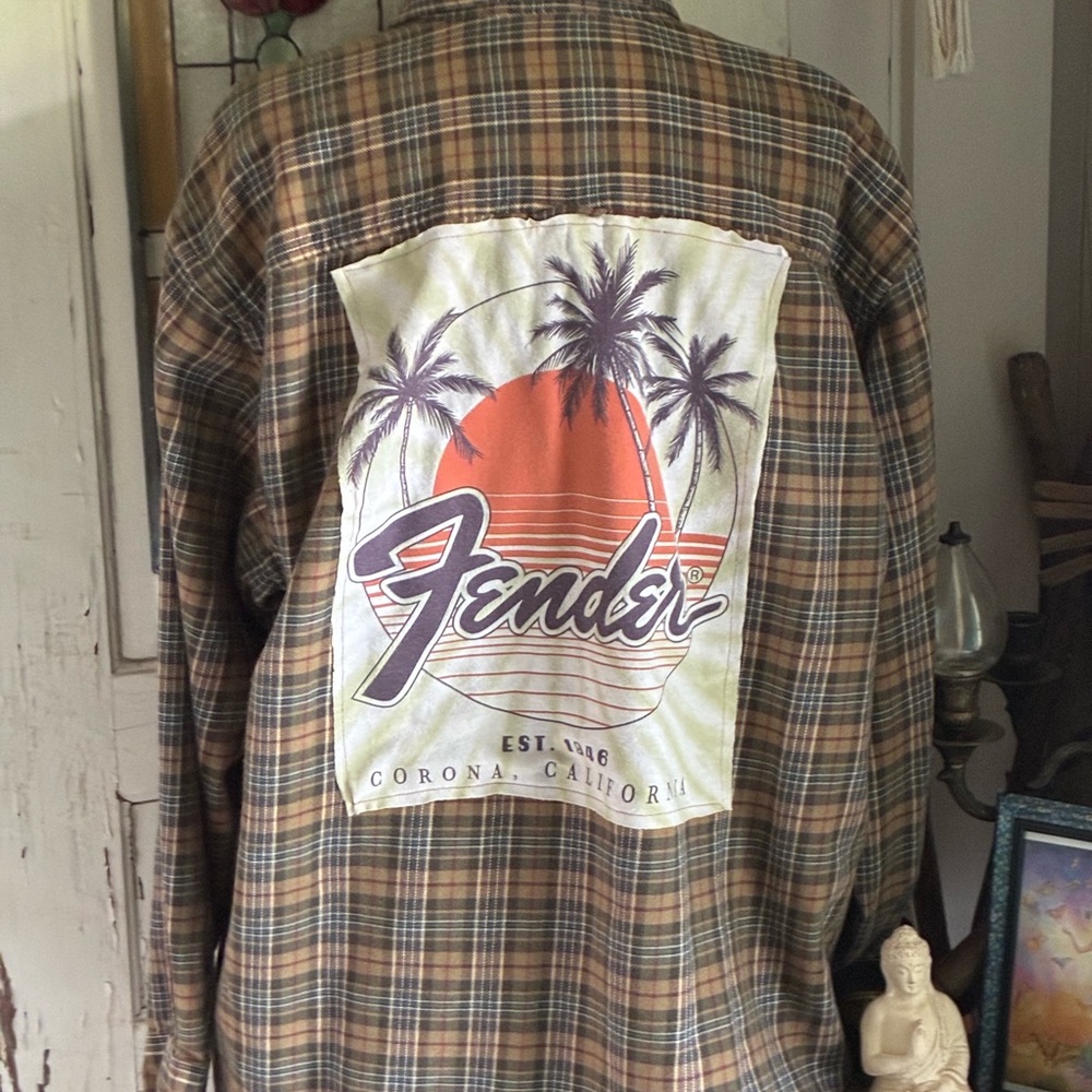 Izod Multicolor Plaid Cotton Shirt